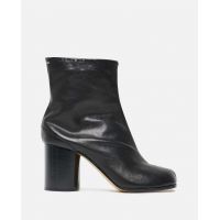 Tabi Leather Ankle Boots - Black