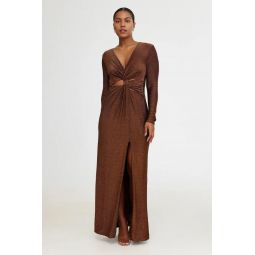 Kyla Long Sleeve Dress - Bronze