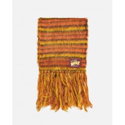 Iconic Brushed Stripes Scarf - Lobster