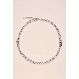 Pin Chain Necklace - Silver