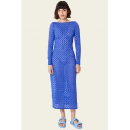 Harmony Backless Midi Dress - Dazzling Blue
