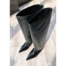 Soft Slouchy High Shaft Boot Naplack - Black