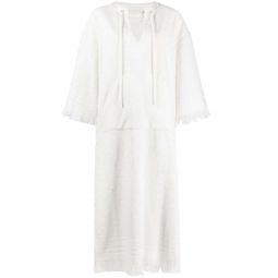 Alight Toweling Midi Dress - Ivory