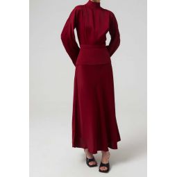 DRESS MATT FLUID VISCOSE - Garnet Red
