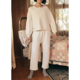 Quilted Pant - natural