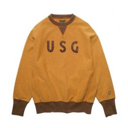 U.Sage Vintage Two-tone Sweatshirt - Orange