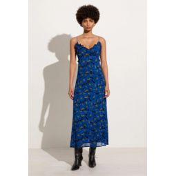 Maye Midi Dress - El Limon Floral Blue