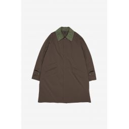 TS(S) Solotex Polyester 2 Way Stretch Cloth Fly Front Raglan Sleeve Coat - Olive