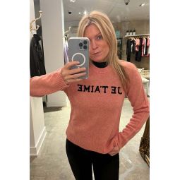 Lili WS Je taime Sweater - Litchi