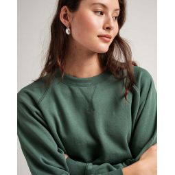 Recycled Fleece Sweatshirt - Sage Leaf