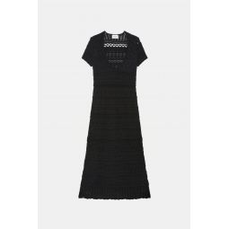 Jinny Crochetlike Dress - Black