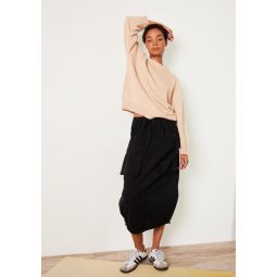MM6 Cotton Cargo Skirt - Black