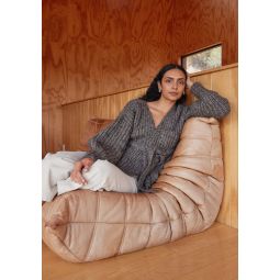 Alpa Cotton Sweater Coat - Undyed Charcoal