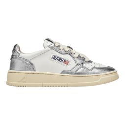 Medalist Low Leather Women AULW-WB18 shoes - White/Silver