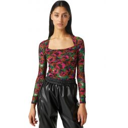 Hayworth bodysuit - jewel tone flora