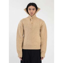 Hi-Turtleneck Sweater - Medium Beige
