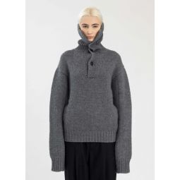 Hi-Turtleneck Sweater - Medium Grey