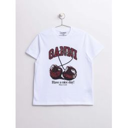 Basic Jersey Cherry Relaxed T-shirt - Bright White