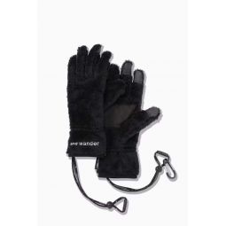 And Wander High Loft Fleece Glove - Black