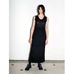 Superfine Layer Skirt - Black