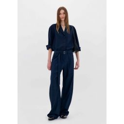 SS24 Belted Trousers - Navy