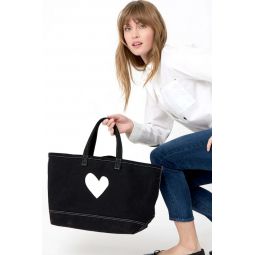 Imperfect Heart Tote - black