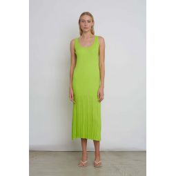 Angelina Dress - Neon Lime