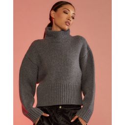 Plush Wool Sweater - Heather Grey