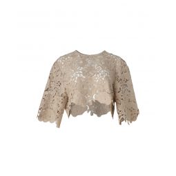 Lace Tee - Latte