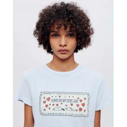 Classic Snoopy Love Tee - Baby Blue