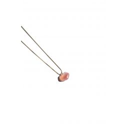 Seree Cloud Agate Pendant Necklace - Pink