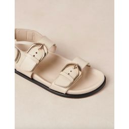 Leone Alli Double Strap Sandals - Cream