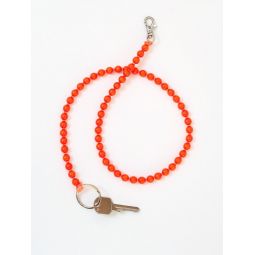 Ina.seifart Perlen Long Keychain - Neon Orange