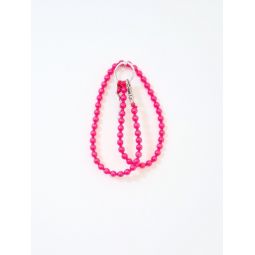 Ina.seifart Perlen Long Keychain - Neon Pink