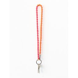 Ina.seifart Perlen Long Keychain - Neon Orange/Neon Pink