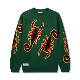 Scorpion Knitted Sweater - Forest Green
