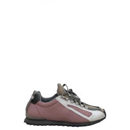 Edipus Flat One Sneaker - Dusty Pink/Taupe/Silver