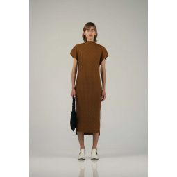 Wave Orb Dress - Cocoa