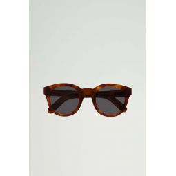 Shiro Sunglasses - Amber/Grey Solid Lens