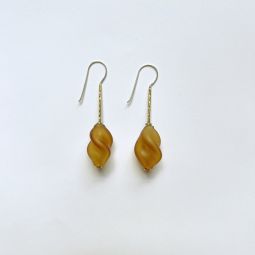 oliva earrings - Amber Matte