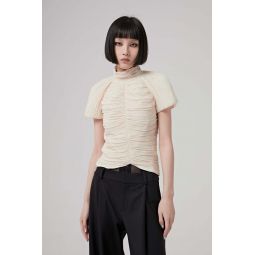 TURTLE NECK TOP - NATURAL