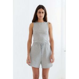 alba shorts - melange grey