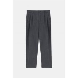 Cambridge Virgin Wool Unisex Pants - Grey Houndstooth