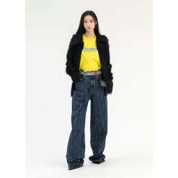 EXPECT PERFECTION WIDE LEG JEANS - MID WASH