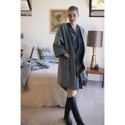 Clyde Cashmere Wool Coat - Light Grey