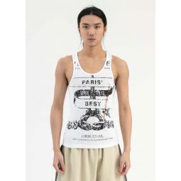 EVERGREEN PARIS BEST PINCHED TANK TOP - OPTIC WHITEY/project Evergreen Paris Best Pinched Tank Top - Optic White
