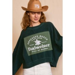 Budweiser King of Beers Oversized Sweatshirt