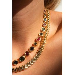 The Royale Stone Tennis Necklace - Silver
