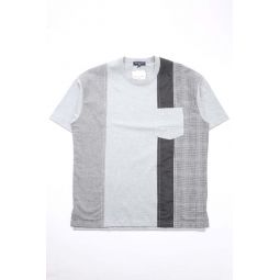 Homme Paneled T-shirt - Top Gray