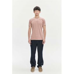 Soft Organic Japanese Cotton Pocket T-Shirt - Powder Pink